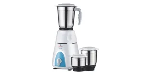 Bajaj GX 3 500W Mixer Grinder with 2 Jar White and Blue 410558 Visit the Bajaj Store