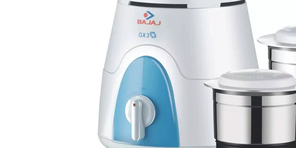 Bajaj GX 3 500W Mixer Grinder with 2 Jar White and Blue 410558 Visit the Bajaj Store