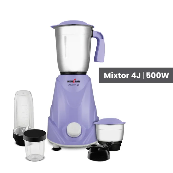 ke1 Mixer Grinder Mixtor Series 500W, 4 Jar Mixer Grinder